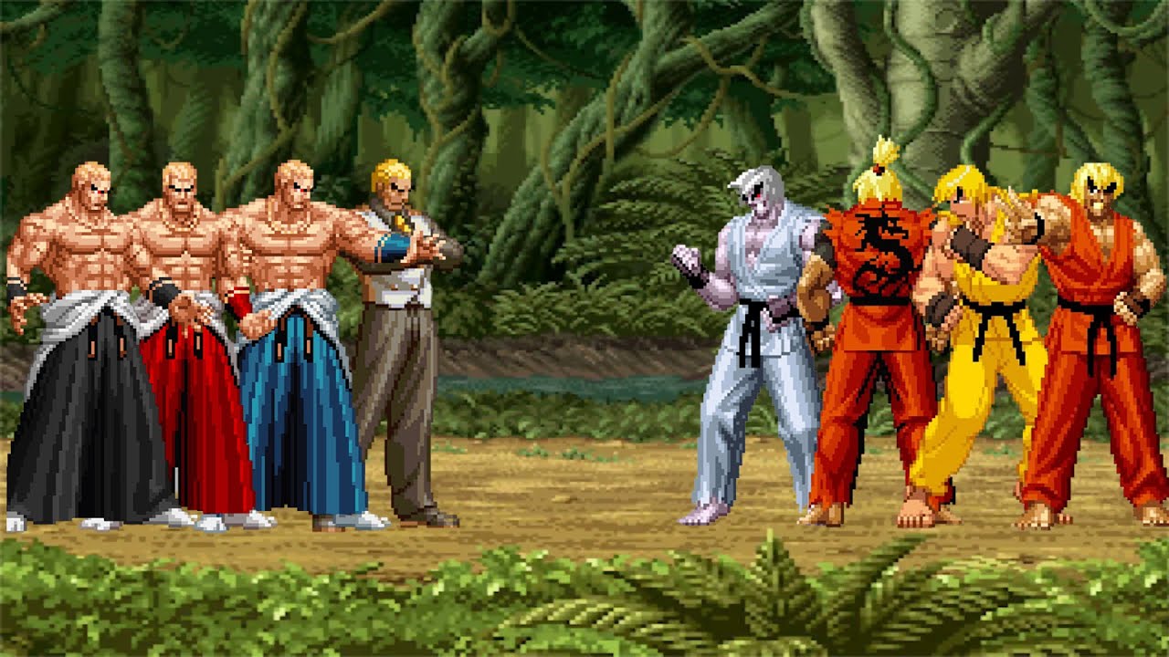 [KOF Mugen] Geese Team vs Ken Team