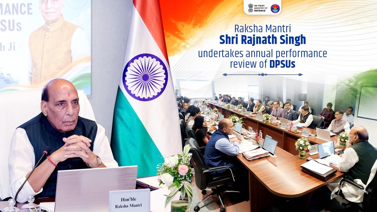 Raksha Mantri Shri Rajnath Singh Chairs Annual DPSU Performance Review | Self-Reliant Defence Sector