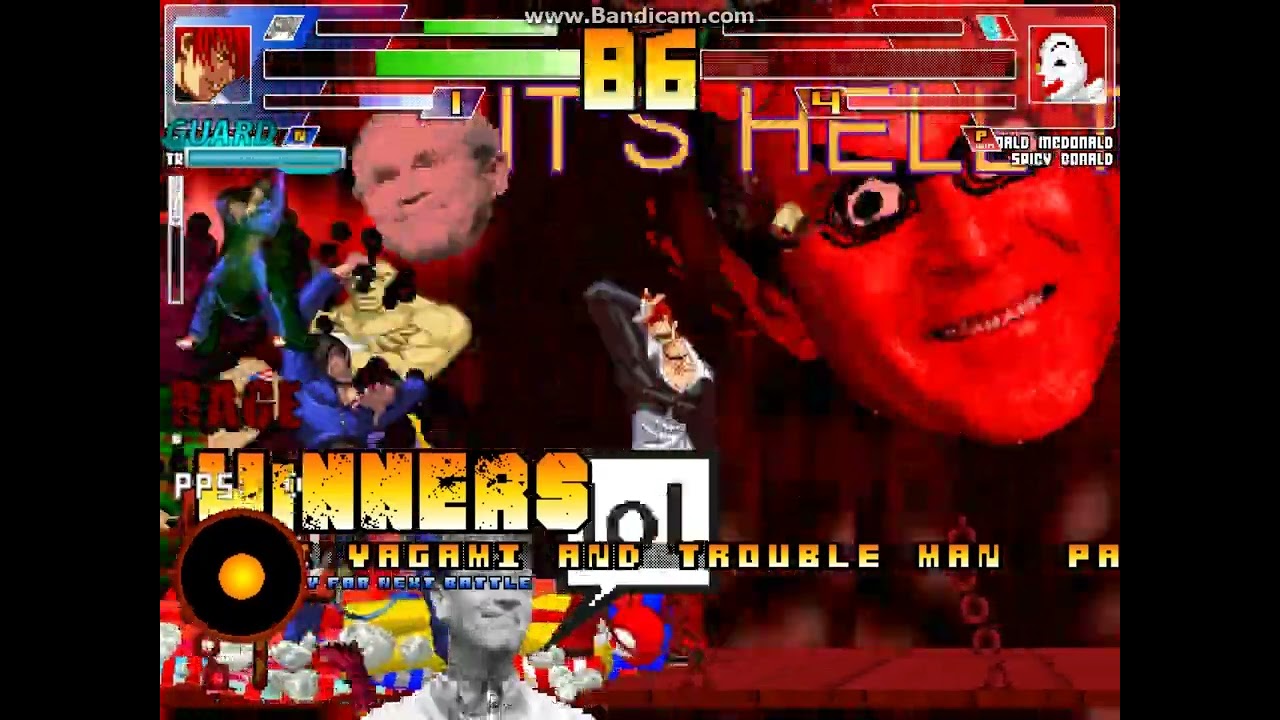 MUGEN battle #7505: Iori & His Edits vs Donald & His Edits