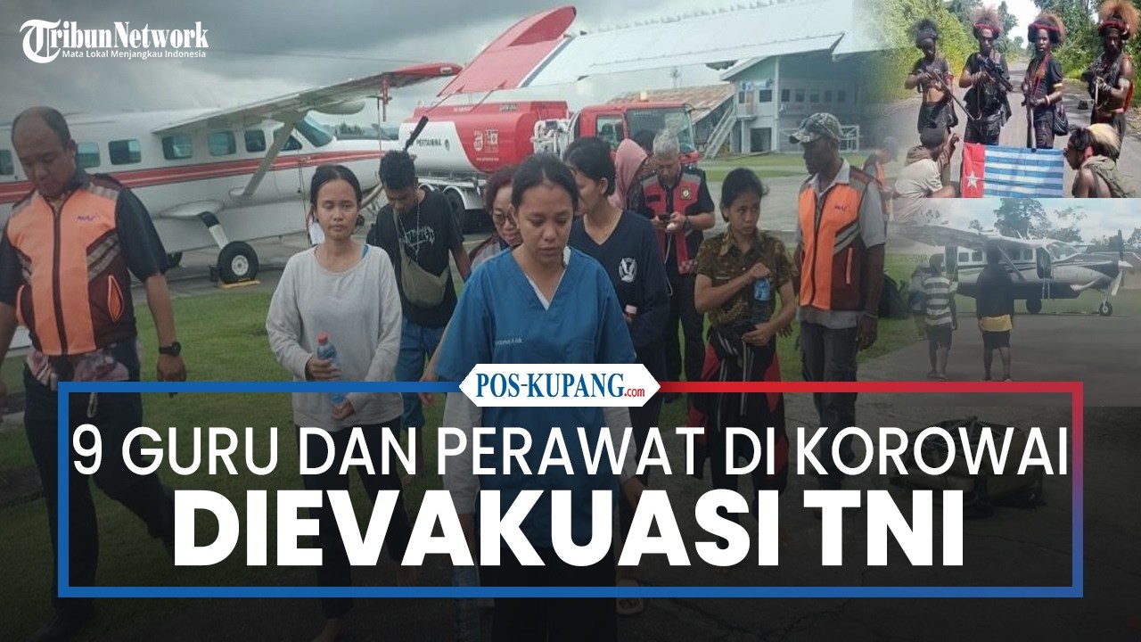 TNI Evakuasi 9 Guru dan Perawat di Korowai usai KKB Tembak Pesawat