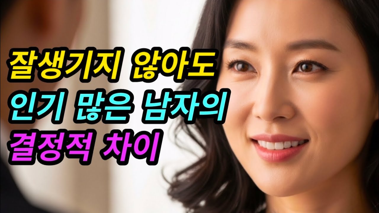 잘생기지 않아도 인기 많은 남자의 결정적 차이 #여성심리 #중년연애 #연애심리