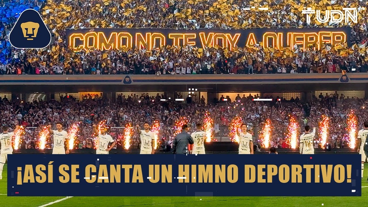 ¡UNA LOCURA! 😱🐾 Así vivió C.U. el Himno Universitario en el Pumas vs Chivas | TUDN