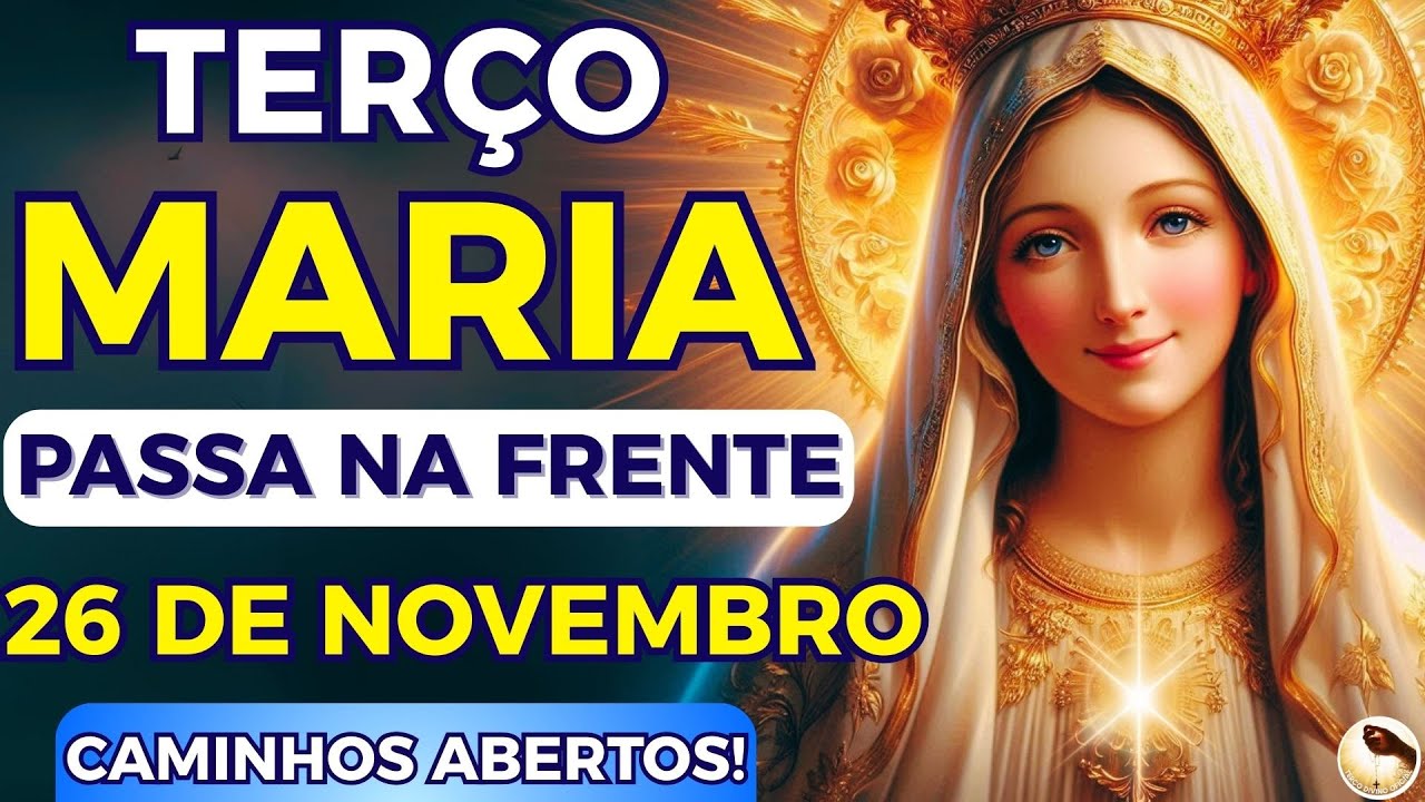 📿Terço Maria Passa na Frente e ABRE os CAMINHOS FECHADOS da MINHA VIDA! Reze com Maria!