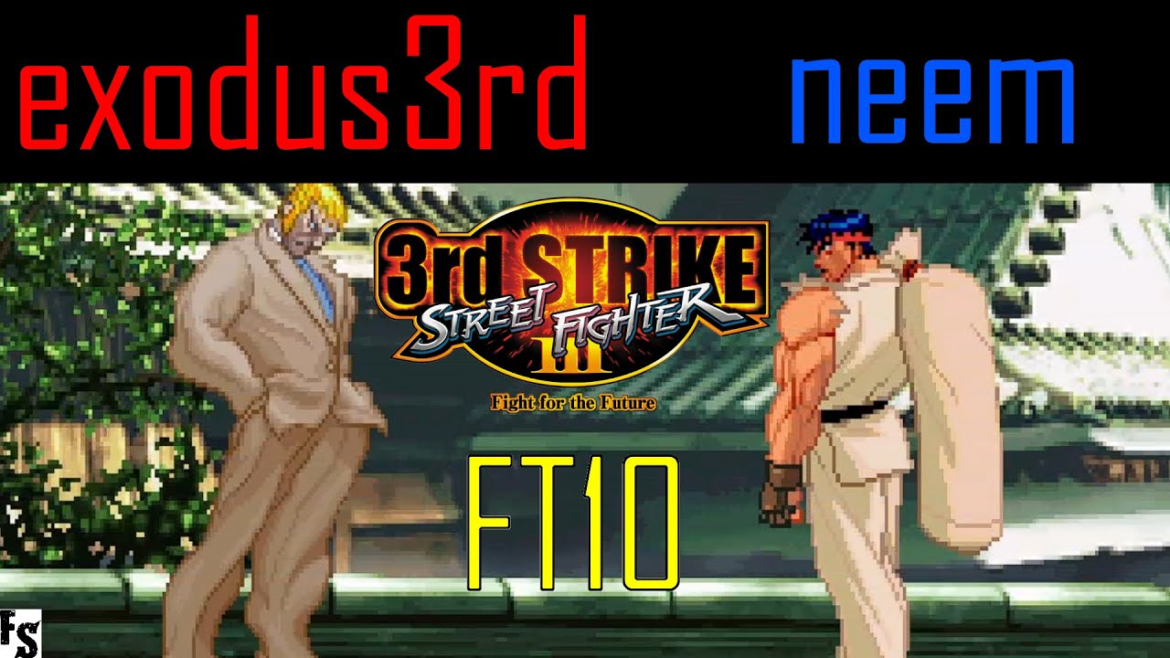 Street Fighter III: Third Strike - exodus3rd [Urien] vs neem [Ryu] (Fightcade FT10)