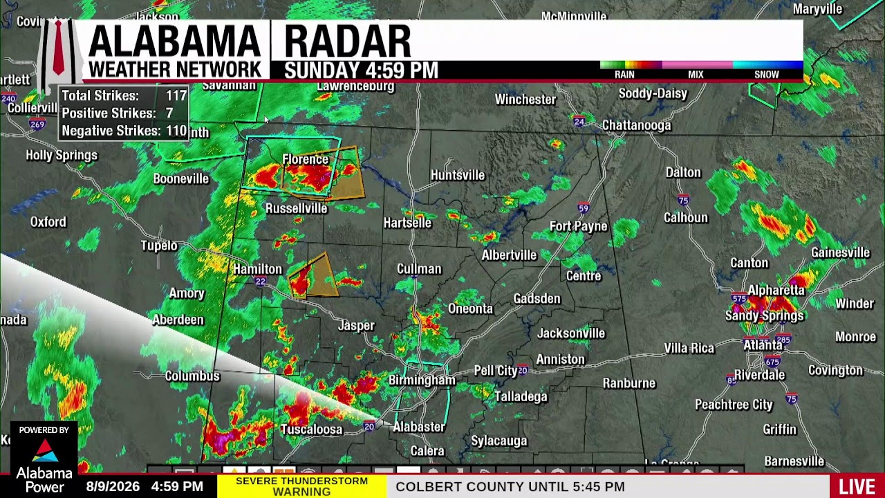 Alabama Weather Network Live Storm Coverage