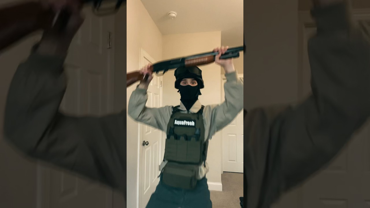 When ur friend gets a new airsoft gun💀