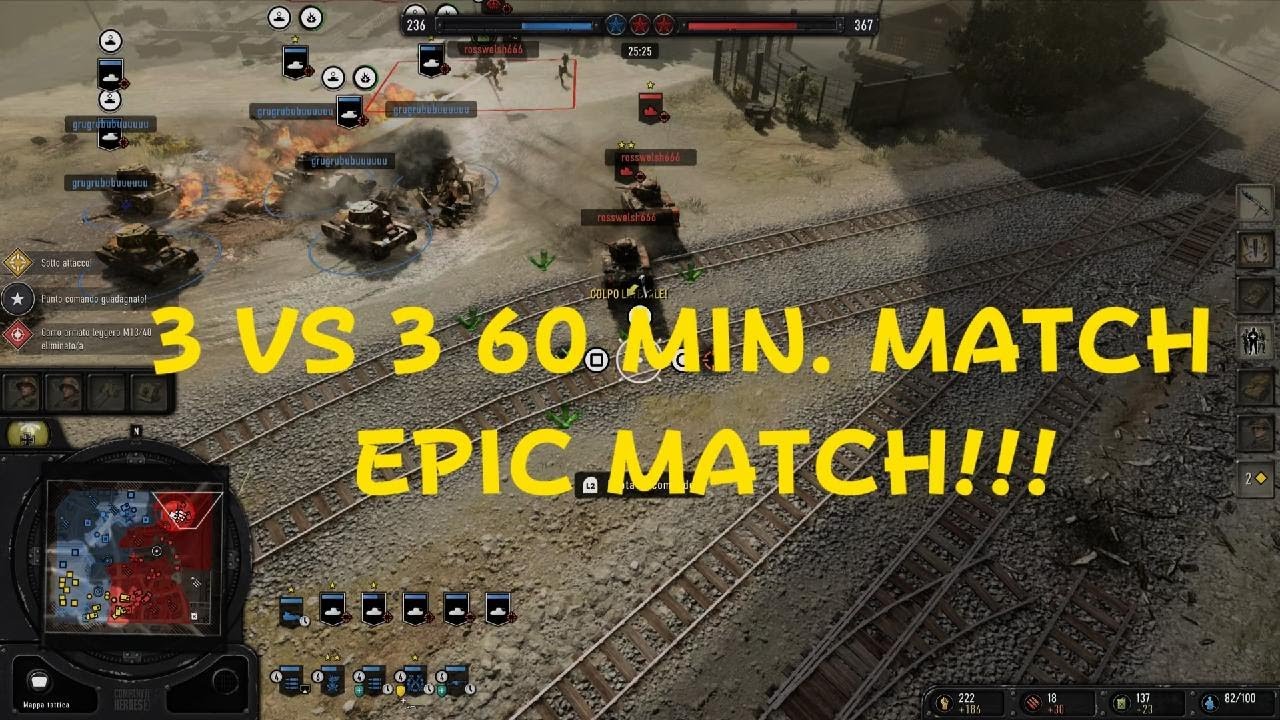 Company of Heroes 3: 3 VS 3 EPIC F**** MATCH!!!