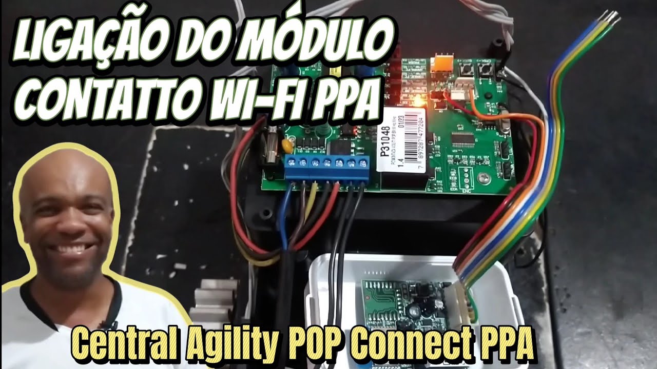 Como ligar o CONTATTO WIFI na central Agility POP Connect PPA