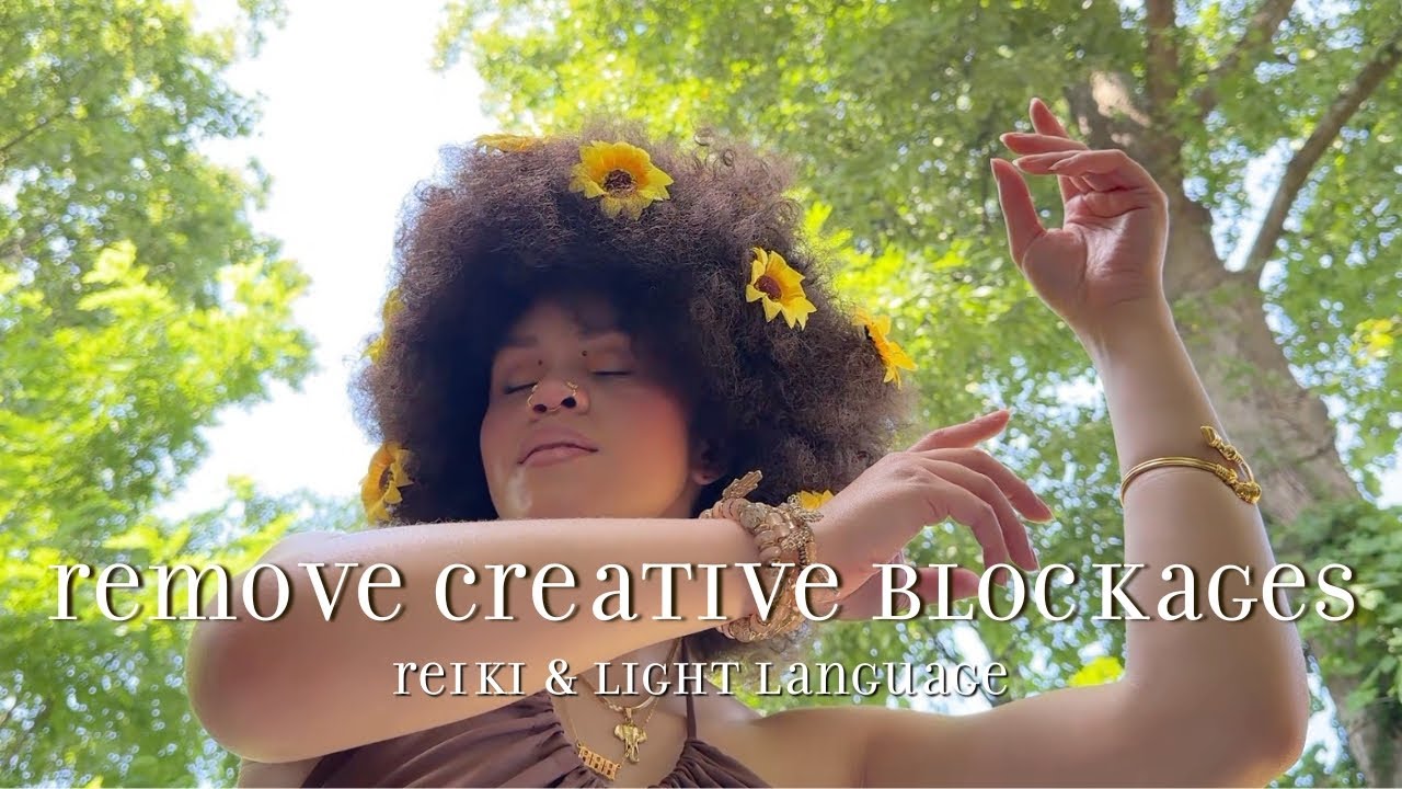 remove creative blockages with angel Sarah 🎨😇 ASMR Reiki & Light Language