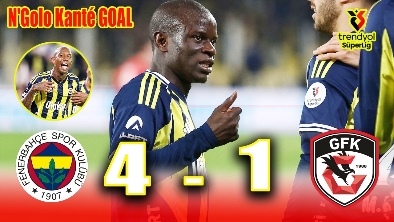 Fenerbahce 4-1 Gaziantep 🔥 Maç Özeti & Goller 🔥 Süper lig 2026 HD