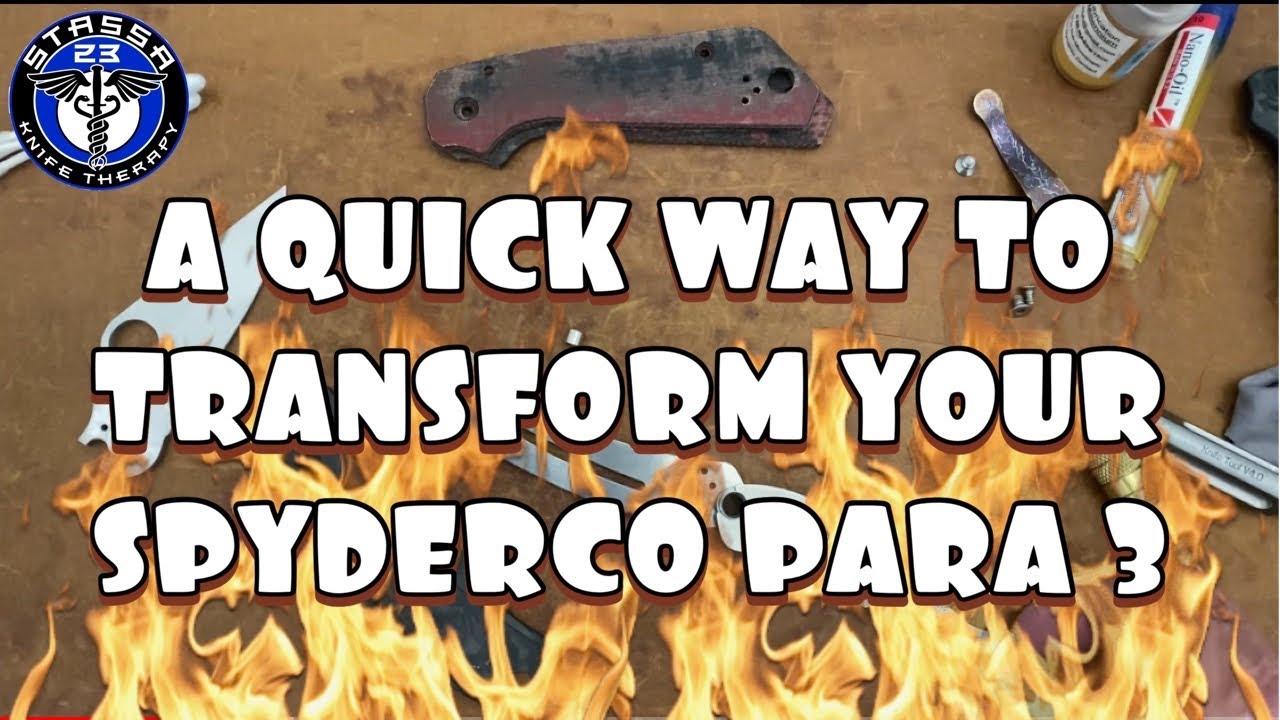 Installing Cerberus Knives Scales to my Spyderco Para 3 #edc