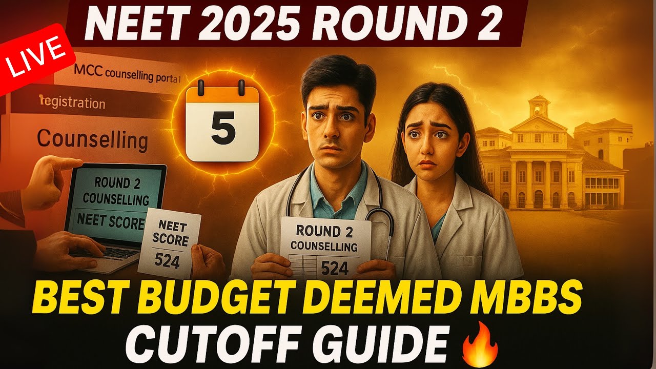 Best Budget Deemed MBBS Colleges NEET 2025 | MCC Round 2 Cutoff & Seats Explained