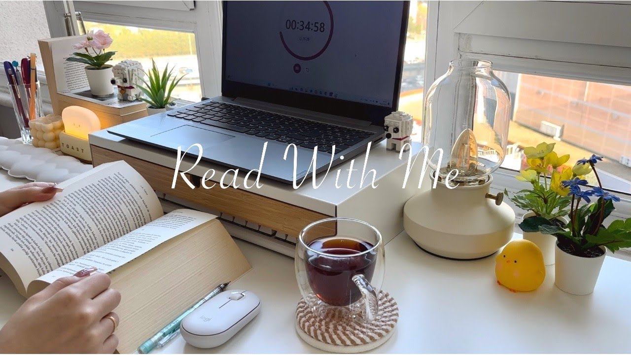 2 HOUR COZY READ WITH ME | Afternoon Read / Study session with Fireplace Sounds