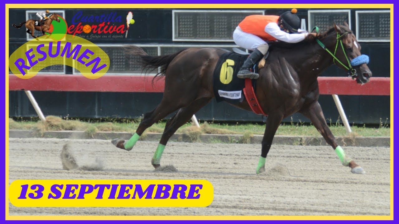 ✅RESUMEN 📽 sábado 13 SEPTIEMBRE 2025, carreras caballos🏇 en el V Centenario💰
