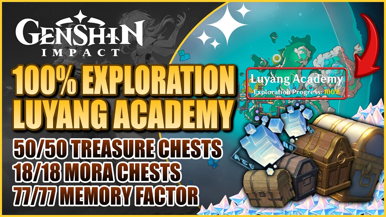 Luyang Academy 100% Exploration Guide (All Chests, Memory Factor & Challenges) | Genshin Impact