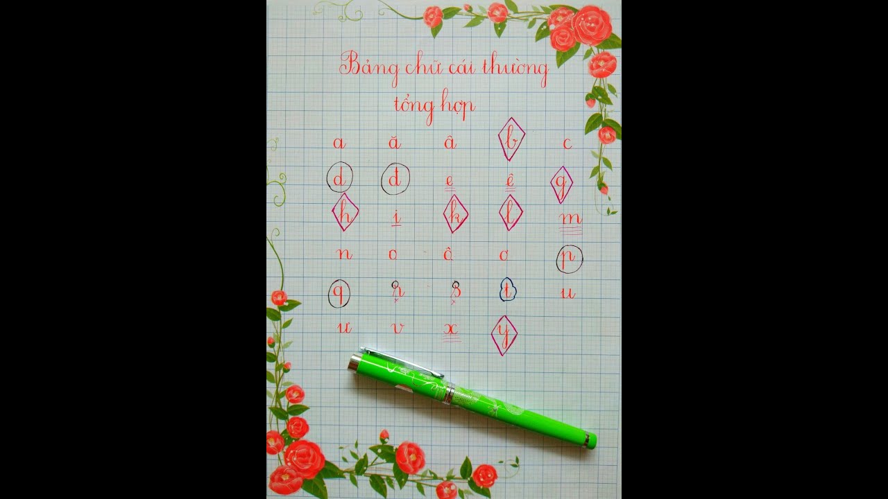 Bài 6: LUYỆN BẢNG CHỮ CÁI THƯỜNG CHUẨN MỚI NHẤT. #LuyenchudepThanhAnchannel #Hanhtrangchobevaolop1