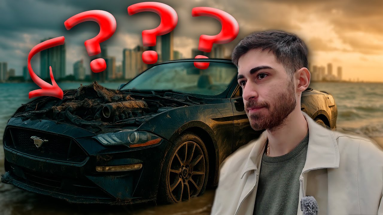 ძრავში წყალი ჩავიდა?! ჩაძირული FORD MUSTANG ამერიკიდან!!