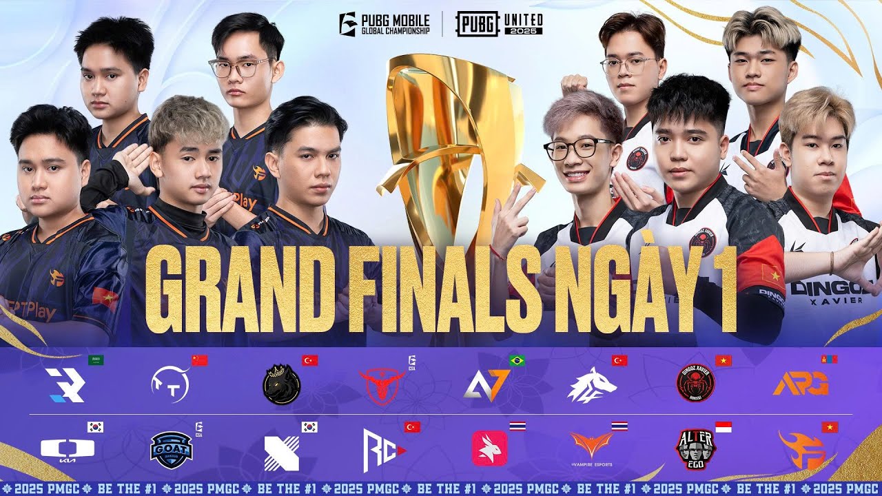 🔴 [VN] 2025 PMGC Finals | Grand Finals Day 1 | PUBG MOBILE Global Championship