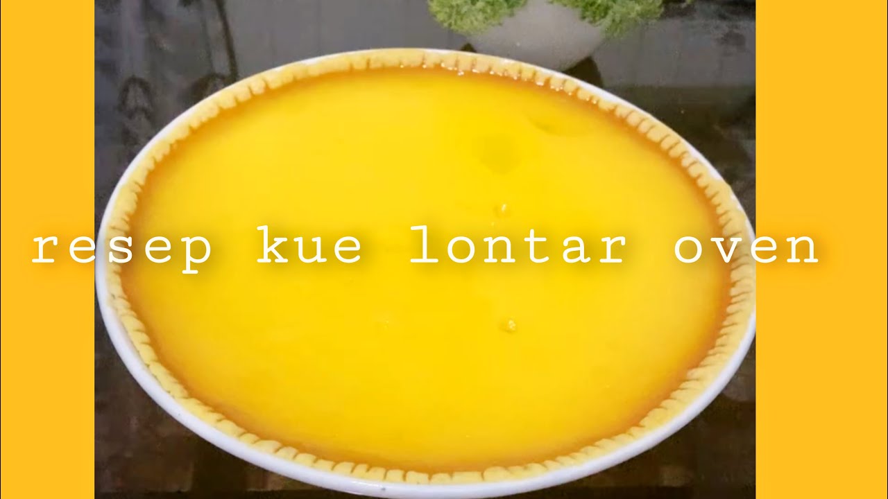 hasilnya sangat glowing 😍 | kue lontar oven 🥧