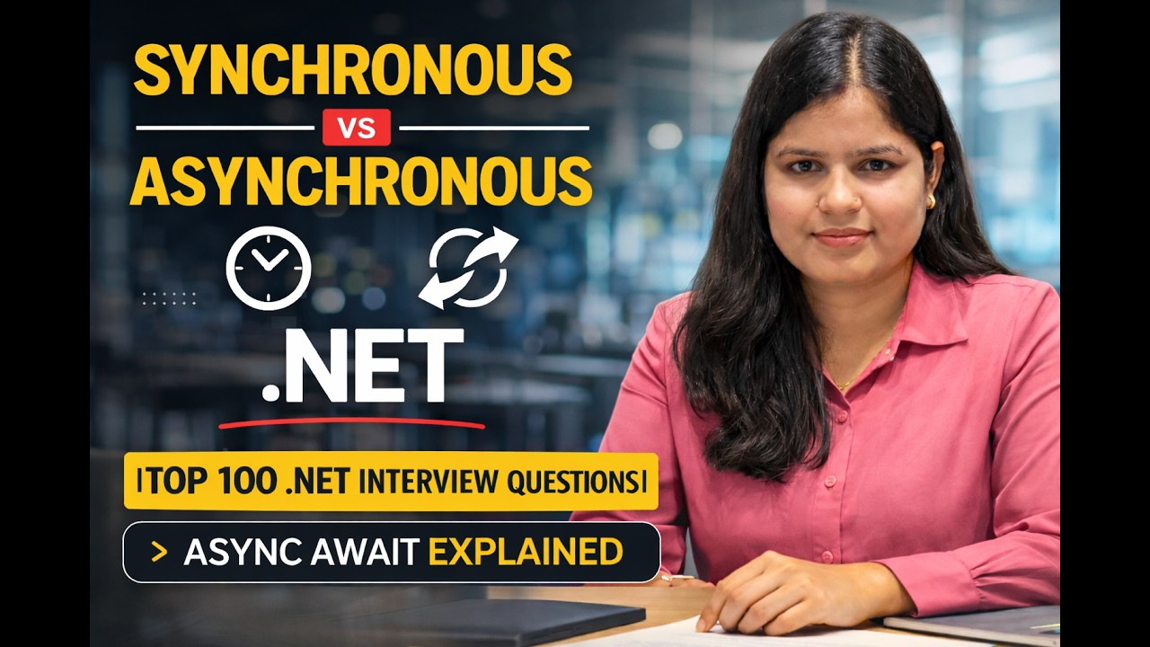 Day 30 – Synchronous vs Asynchronous in .NET |Top 100 .NET Interview Questions|Async Await Explained