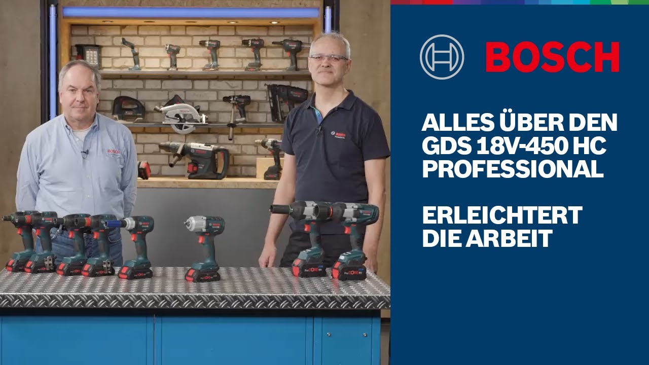 Alles über den GDS 18V-450 HC Professional Akku-Drehschlagschrauber