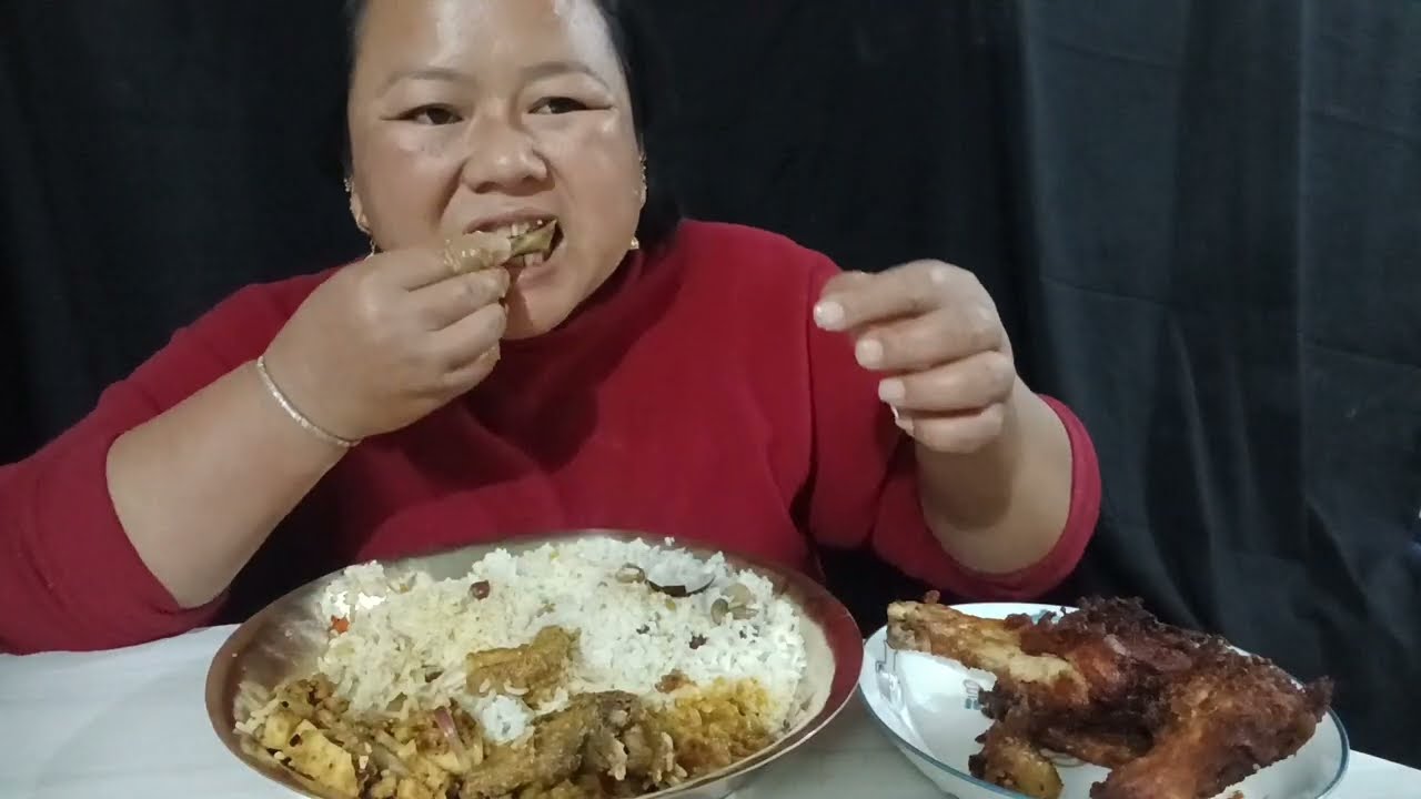 पुलाउ,चिकन राेष्ट,चिकन ग्रेवी र अचार Priyamarsa Rai।