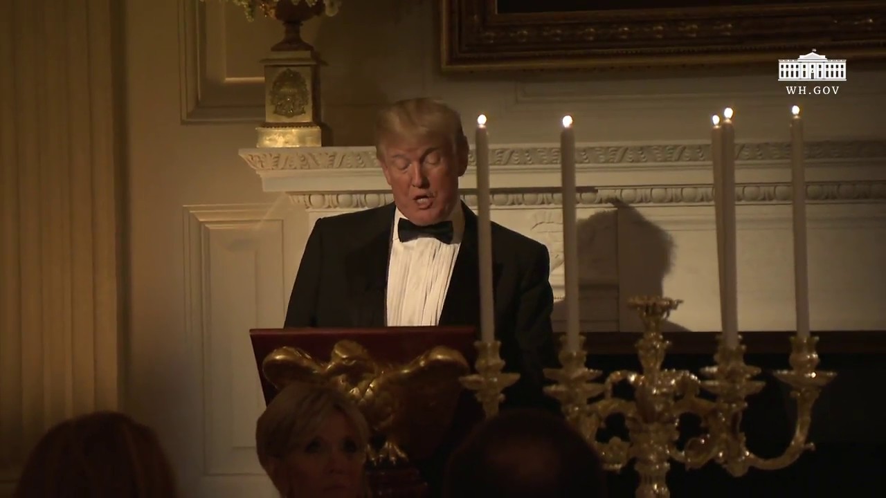 President Trump and The First Lady Host a State Dinner with the President of France and Mrs. Macron