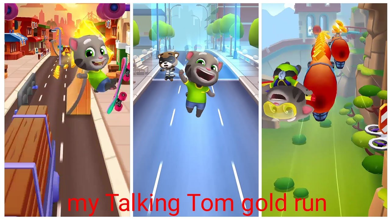 My Talking Tom Gold Run - with flying jaat - Android Gameplay