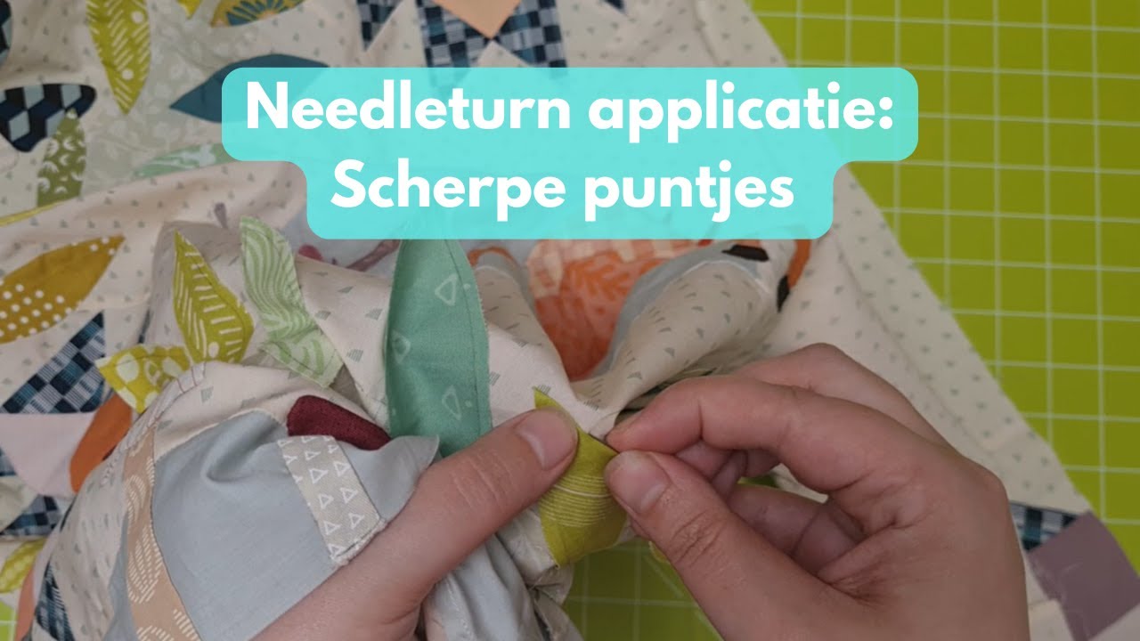 Leren quilten: Hoe naai je scherpe puntjes met needleturn applicatie