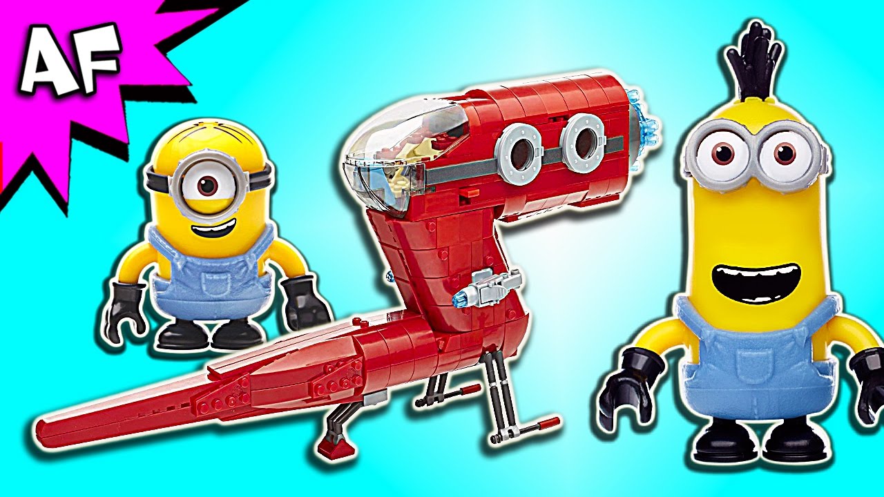 Mega Bloks Minions SUPERVILLAIN JET Speed Build