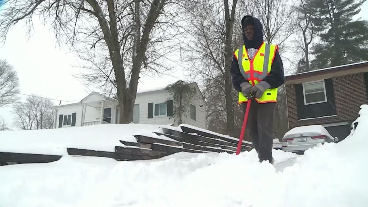 North County 14-year-old with lawncare business cashing in on winter storm