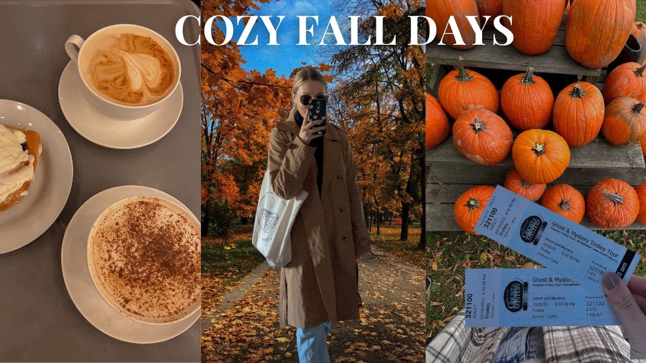 COZY FALL WEEKEND VLOG 🎃🍂  road tripping, coffee shops, pumpkin patches & more