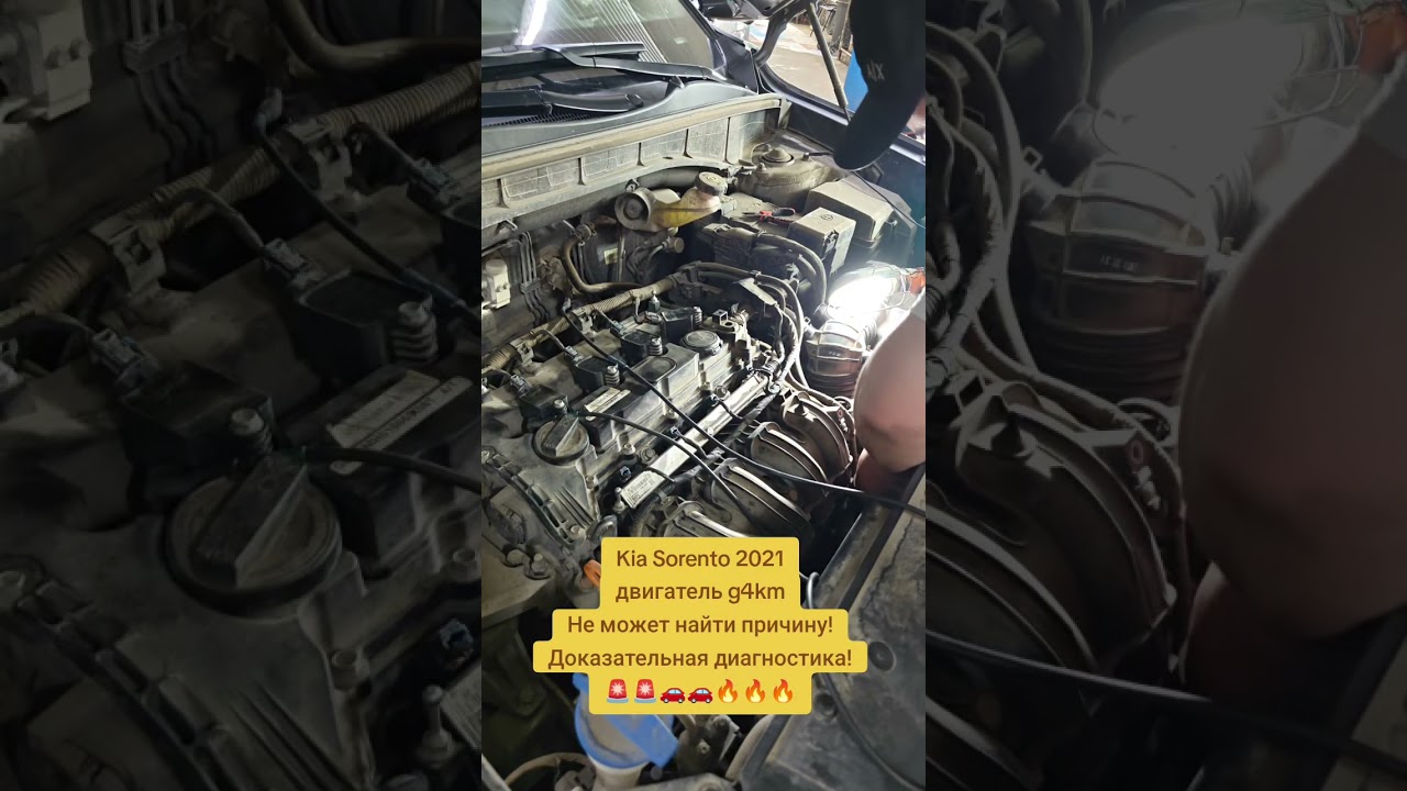 KIA Sorento 2021, не может найти причину! Доказательная диагностика мотортестером! #g4km #kia #троит
