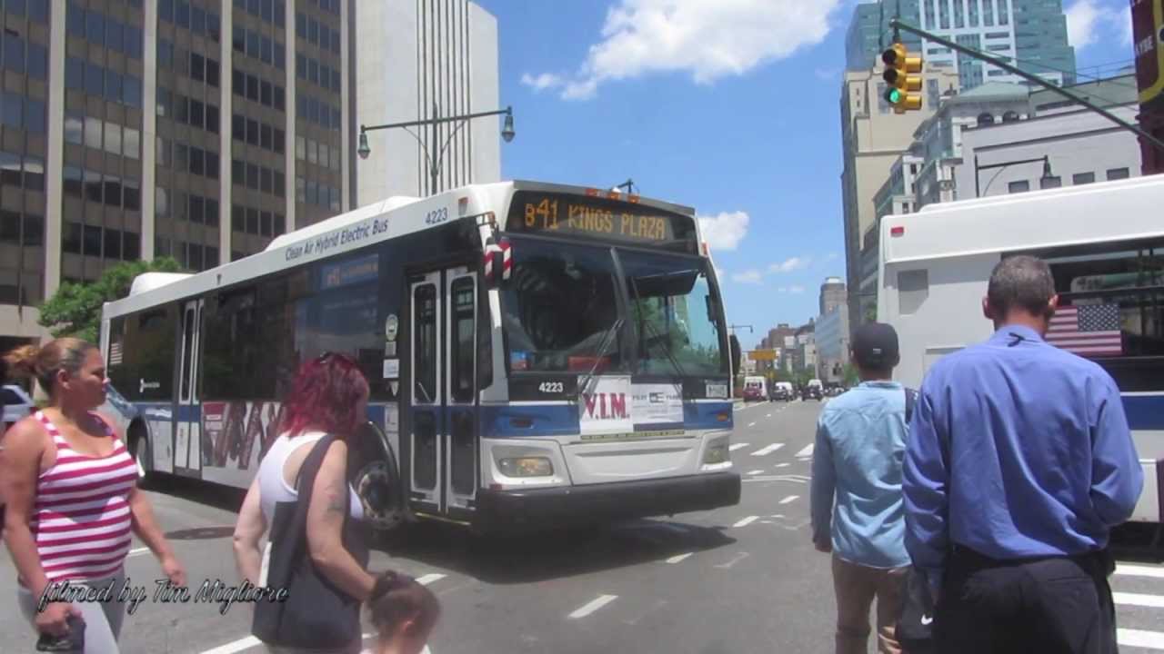 Buses in Downtown Brooklyn, NYC