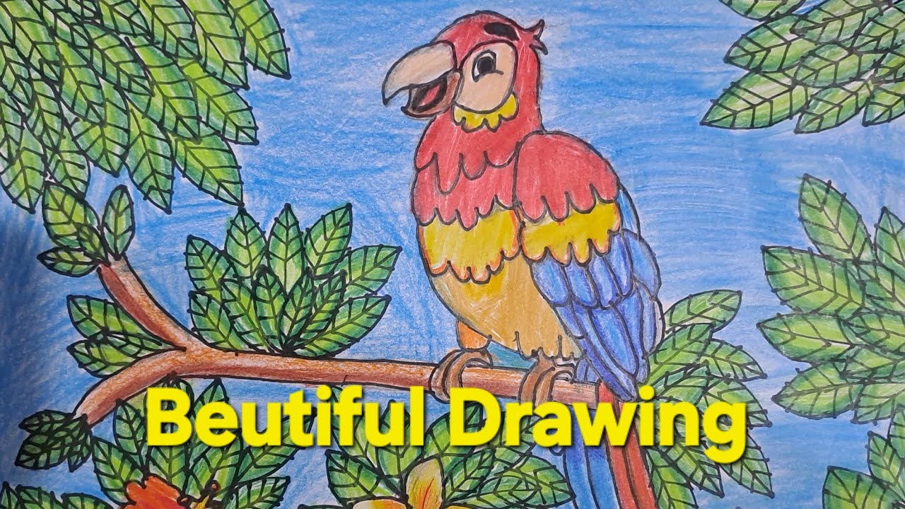 How to Draw Realistic Bird Portrait Sketch | Step by Step for Beginner #PencilArt #Drawing #artwork 