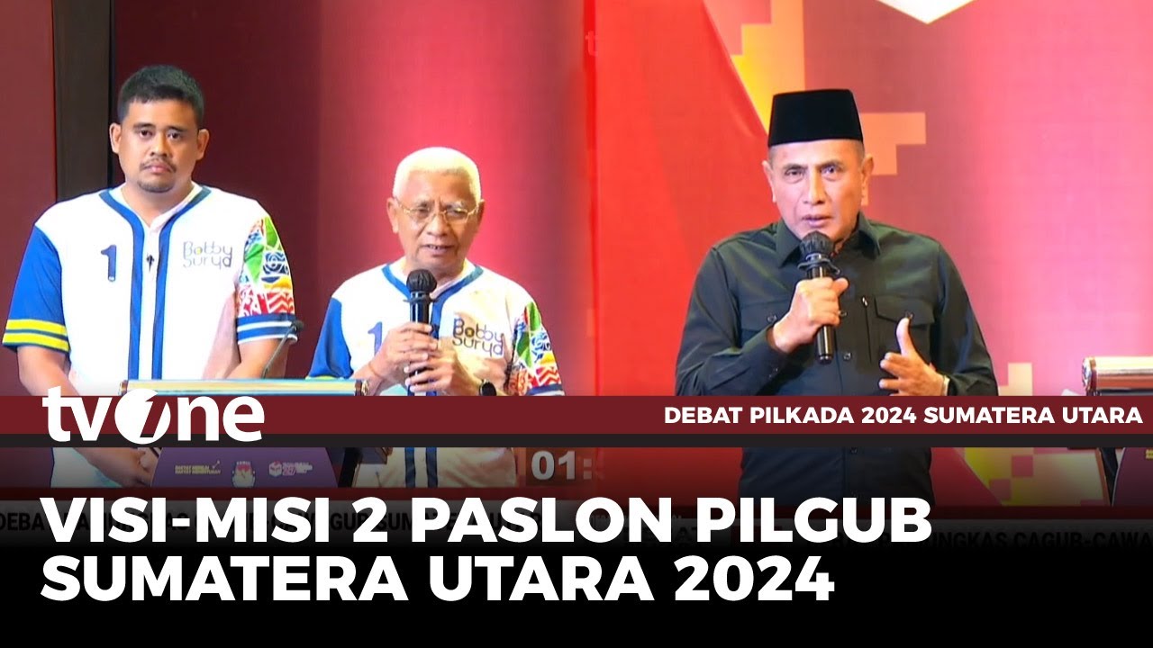 Kedua Paslon Pilkada Sumut 2024 Sampaikan Visi Misi | Debat Pilgub Sumut tvOne