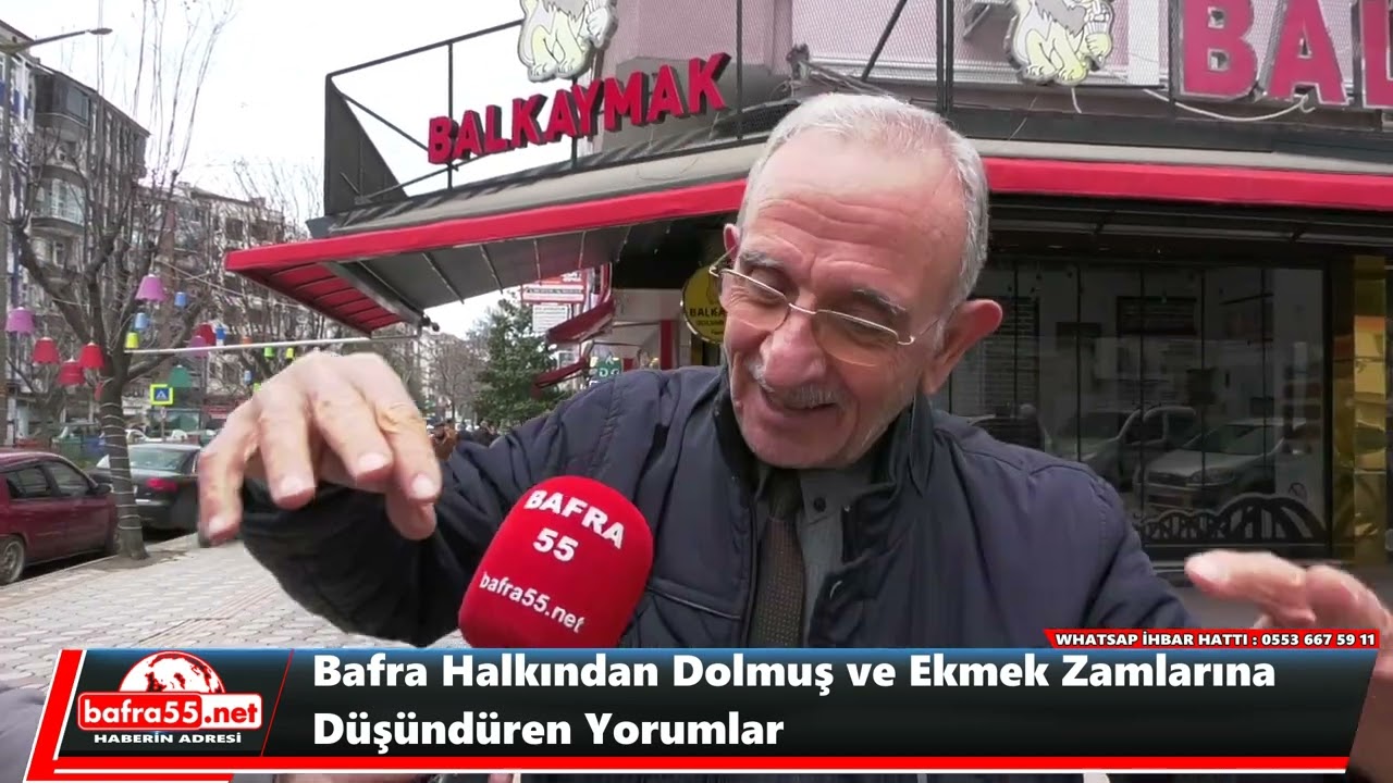 Bafra Halkından Dolmuş ve Ekmek Zamlarına Düşündüren Yorumlar