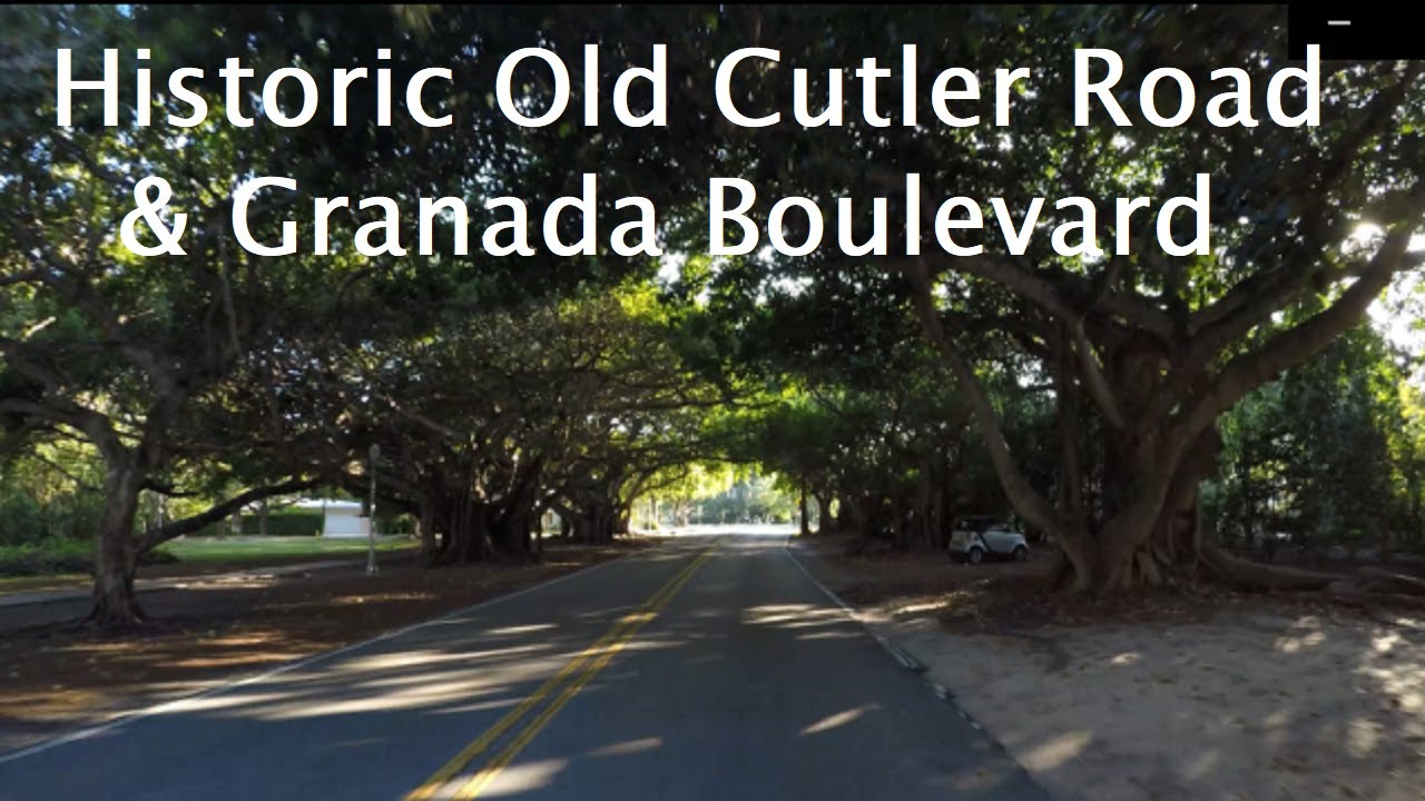 [4K] Drive Old Cutler Road to Granada Blvd. & Segovia, Coral Gables. Greater Miami area.