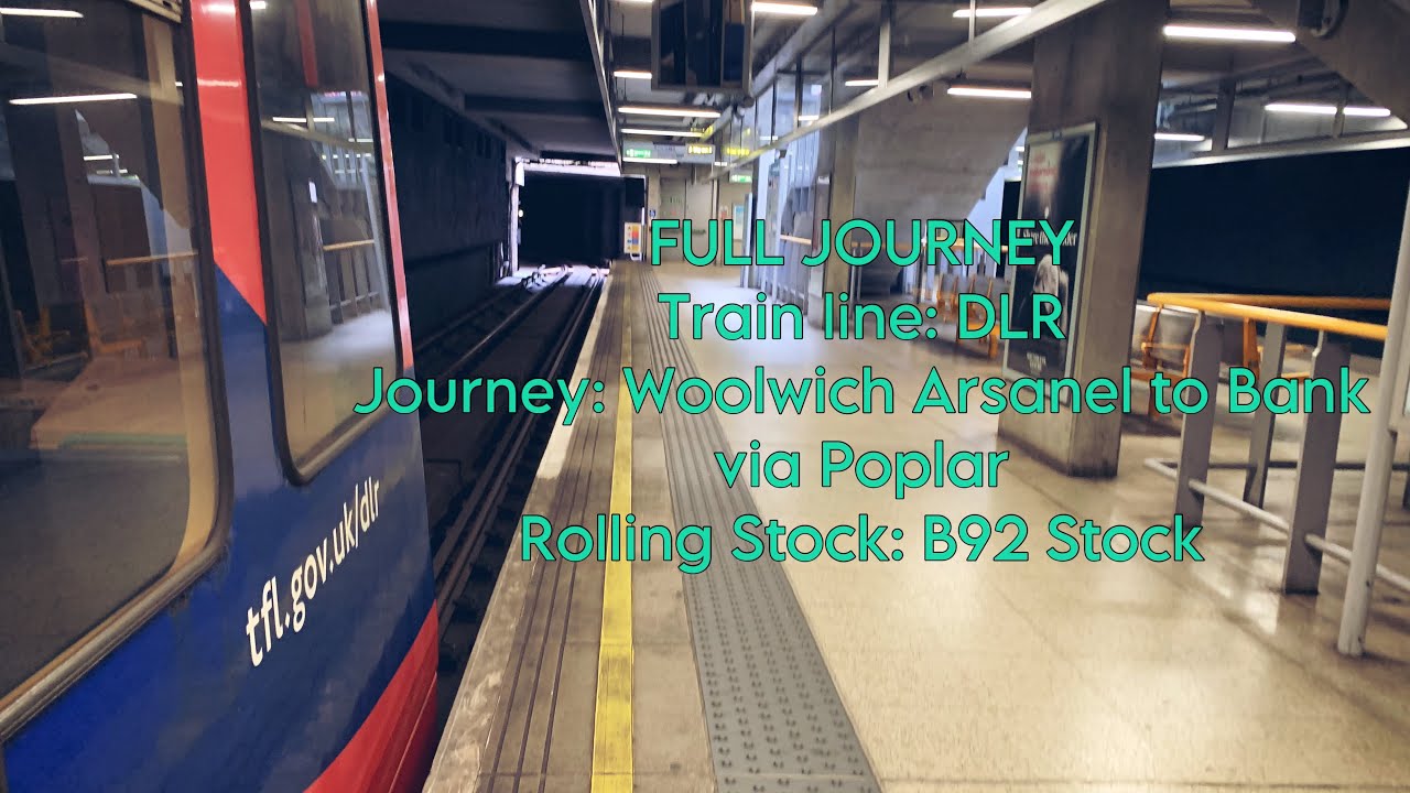 DLR from Woolwich Arsenal to Bank | Full Journey
