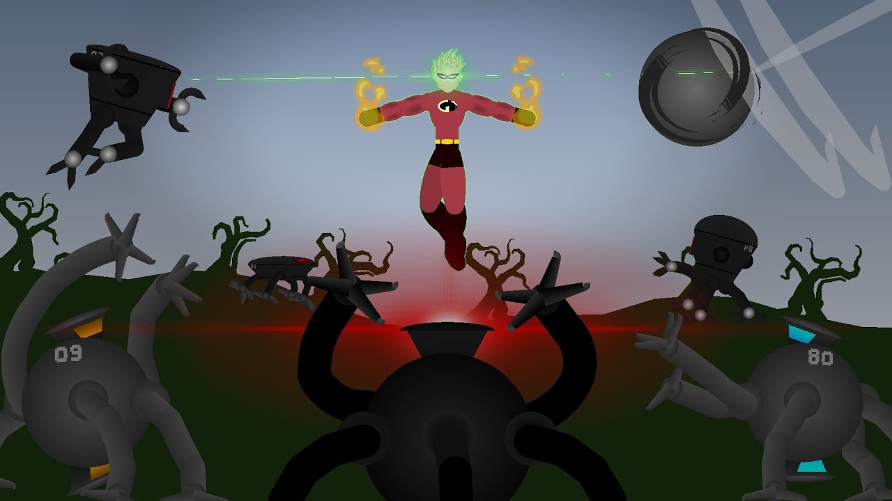 Jack-jack Vs Omnidroid's V.x 1-10 (The incredibles) || SN Animation 