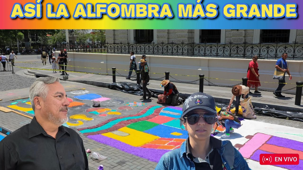 LA LLUVIA ☔️ PERMITIR&Aacute;? LA ALFOMBRA MAS GRANDE DE #elsalvador