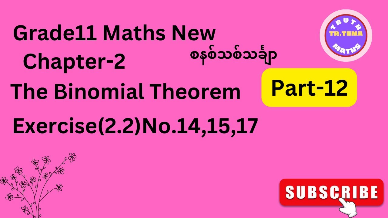 Grade11 maths chapter2,binomial theorem grade11