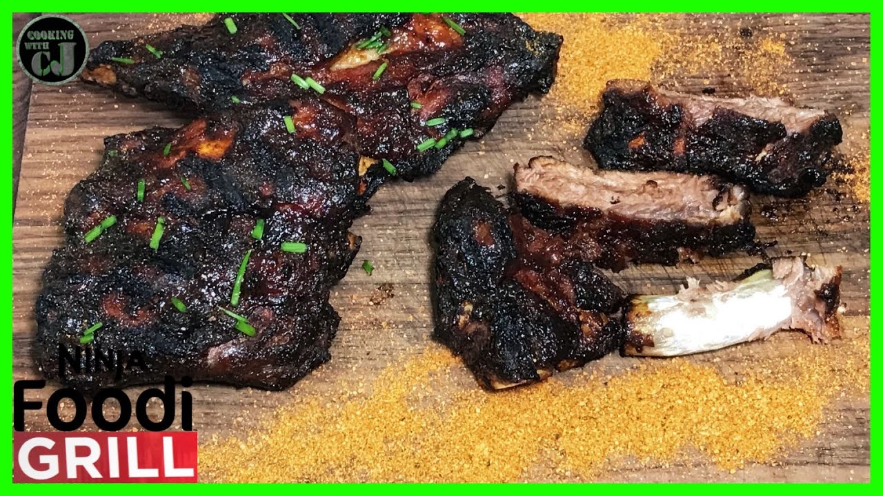NINJA FOODI GRILL BBQ BABY BACK RIBS! | Ninja Foodi Grill Recipes