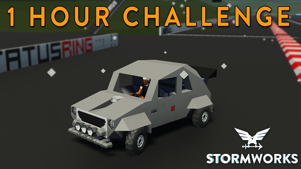1 Hour Build Challenge! - Modular Engine Race Car - Stormworks