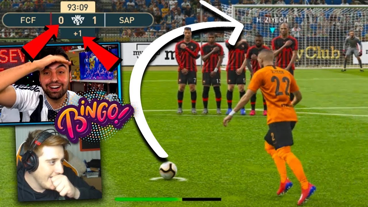 HAKEM 90+1 VERDİ 90+4'DE FRİKİK GOLÜ ATTIM,ÇILDIRDIM !! Ümidi vs Emjan BİNGO PES 2019