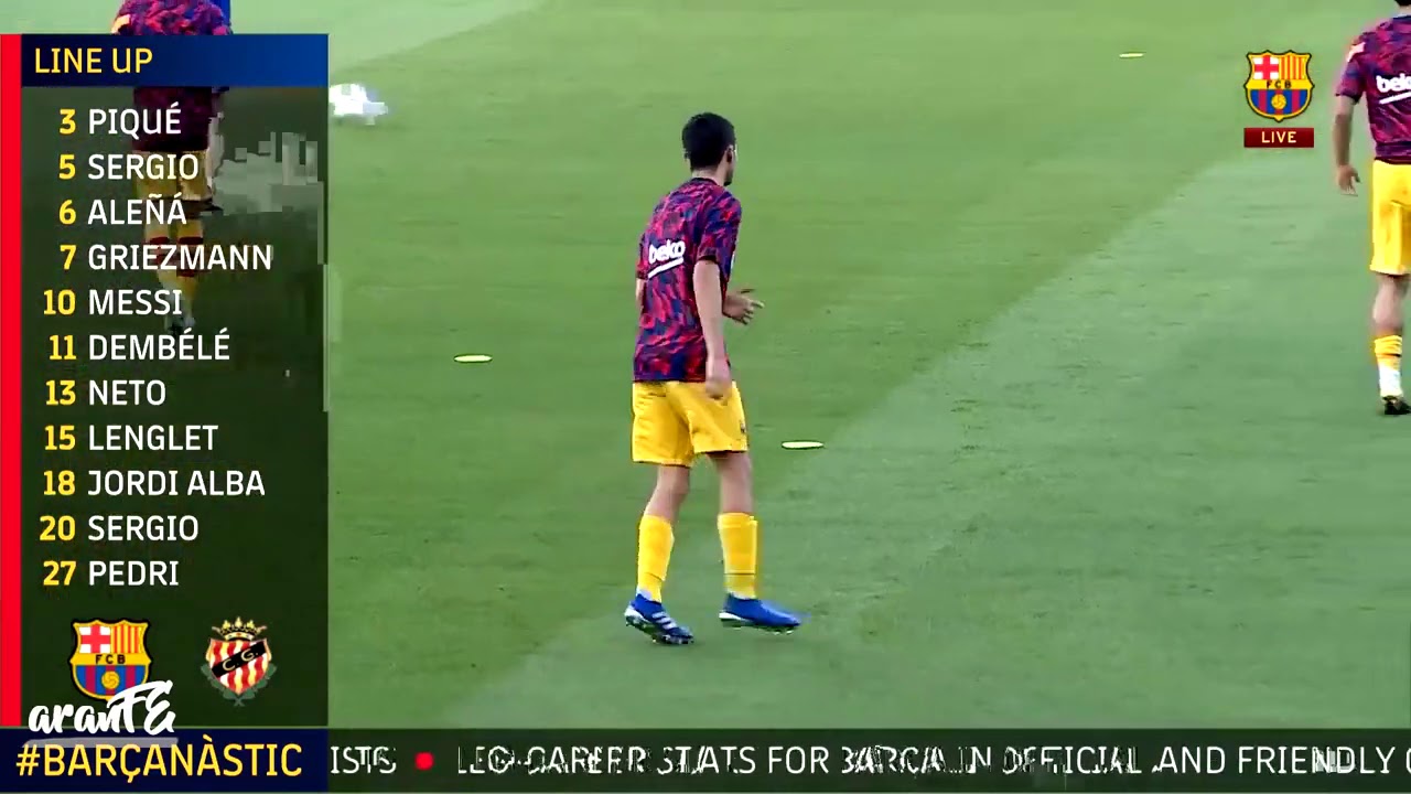 17 Year-old Pedri Debut for Barcelona vs Gimastic