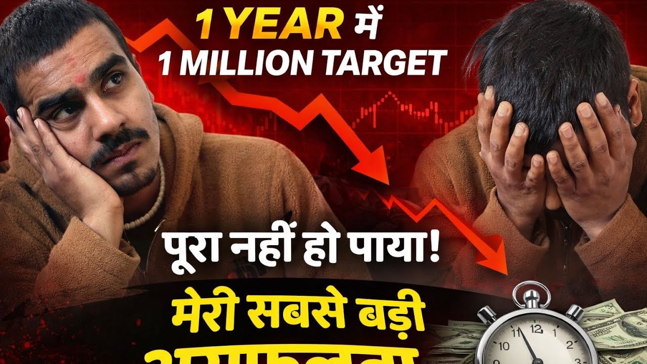 1 साल में 1 Million Target 🎯 पूरा नहीं हो पाया मेरी सबसे बड़ी असफलता