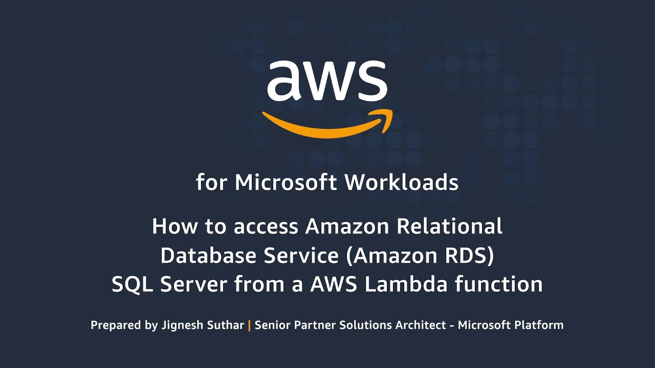 How to Access RDS SQL Server from an AWS Lambda Function