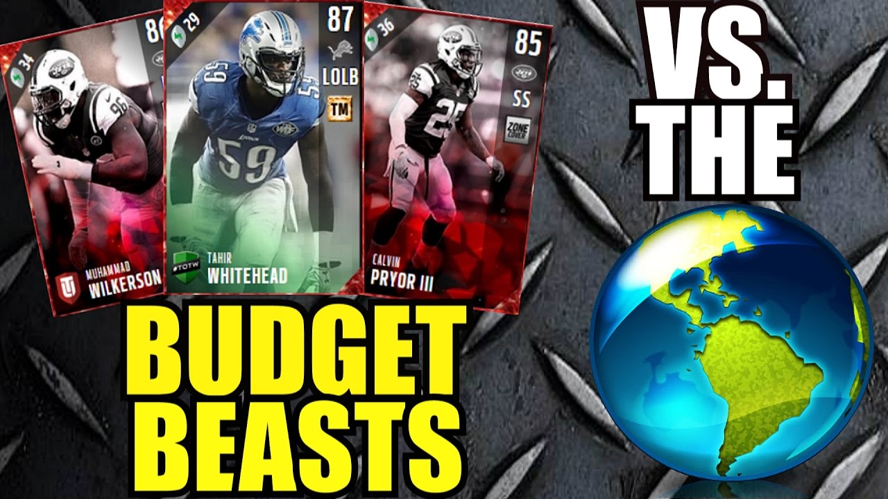 BUDGET BEASTS VS. THE WORLD!!! FILTHY CHEAP ELITE PLAYERS! Madden 17 Ultimate Team