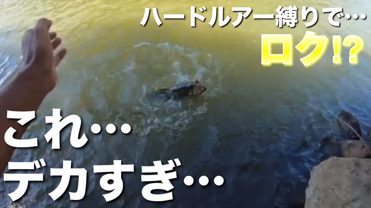 【ロクマル出現!?】ハードルアー縛りで釣りしたら、とんでもないバスがきた…。【水の旅＃ ２６６】